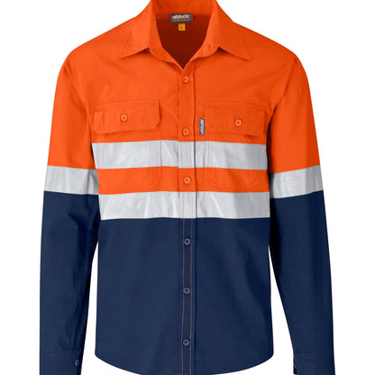 Access vented two-tone reflective work shirt