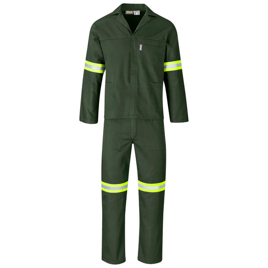 Acid resistant polycotton conti suit - reflective