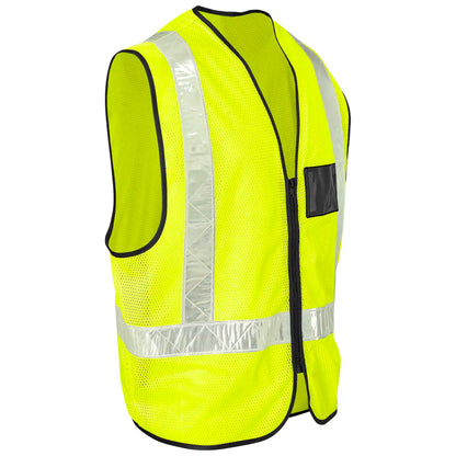 Airport hi-viz reflective full zip vest