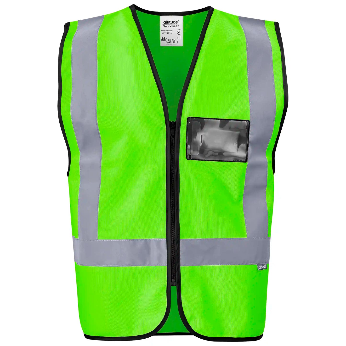 Direction En4 hi-viz reflective full zip vest