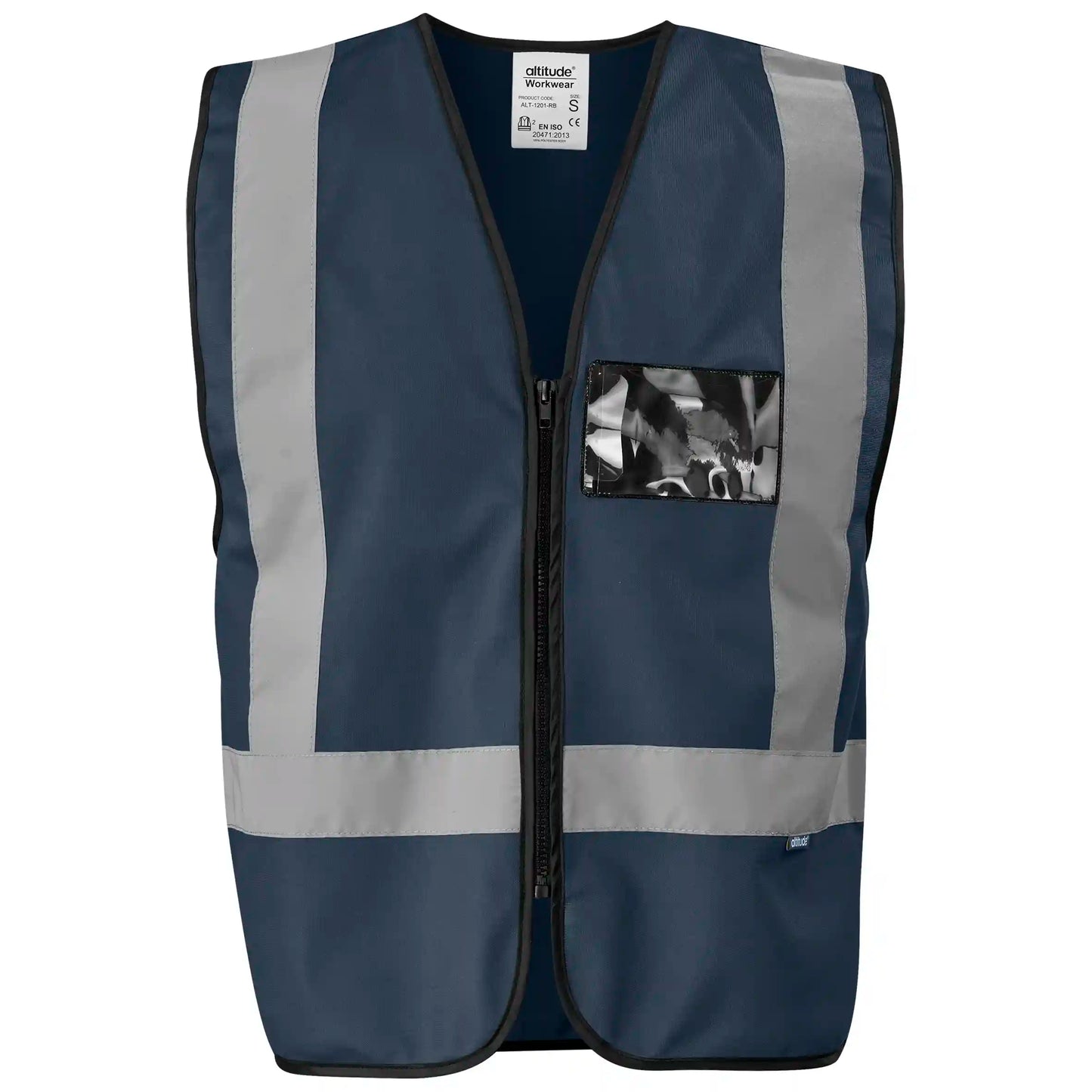 Direction En4 hi-viz reflective full zip vest