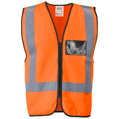 Direction En4 hi-viz reflective full zip vest