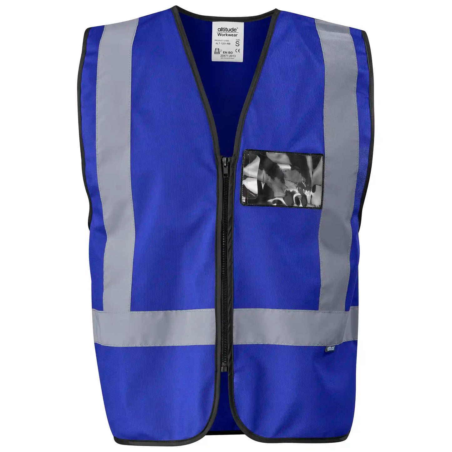 Direction En4 hi-viz reflective full zip vest