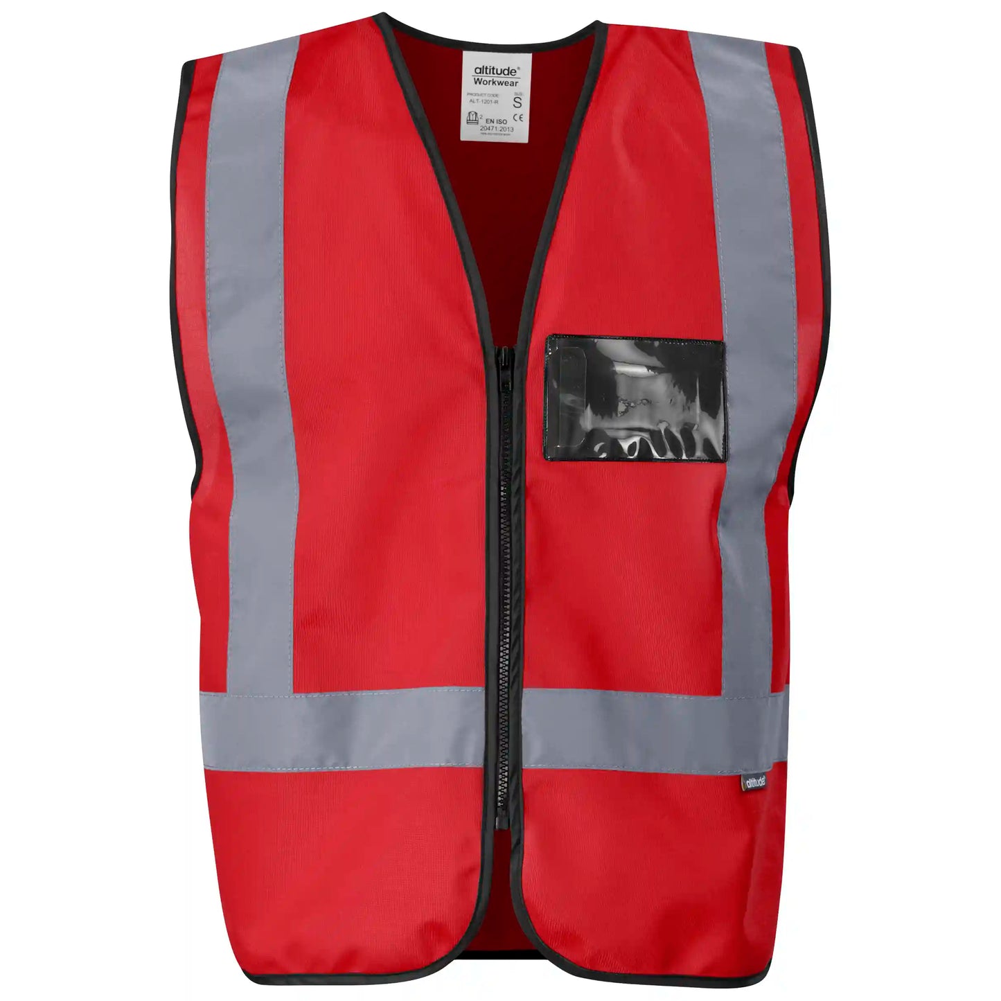 Direction En4 hi-viz reflective full zip vest