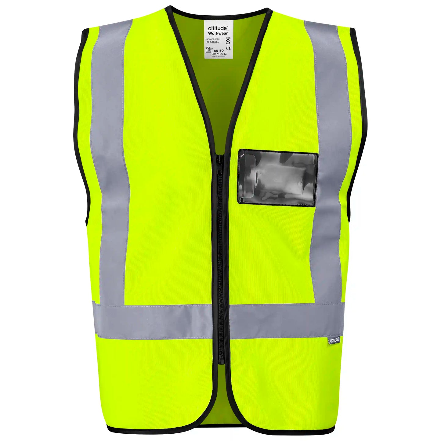 Direction En4 hi-viz reflective full zip vest