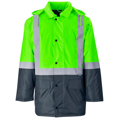 Hazard padded two-tone hi-viz reflective jacket