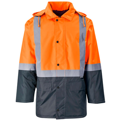 Hazard padded two-tone hi-viz reflective jacket