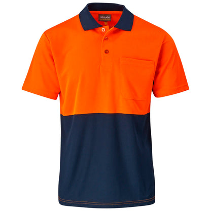 Inspector two-tone hi-viz golf shirt