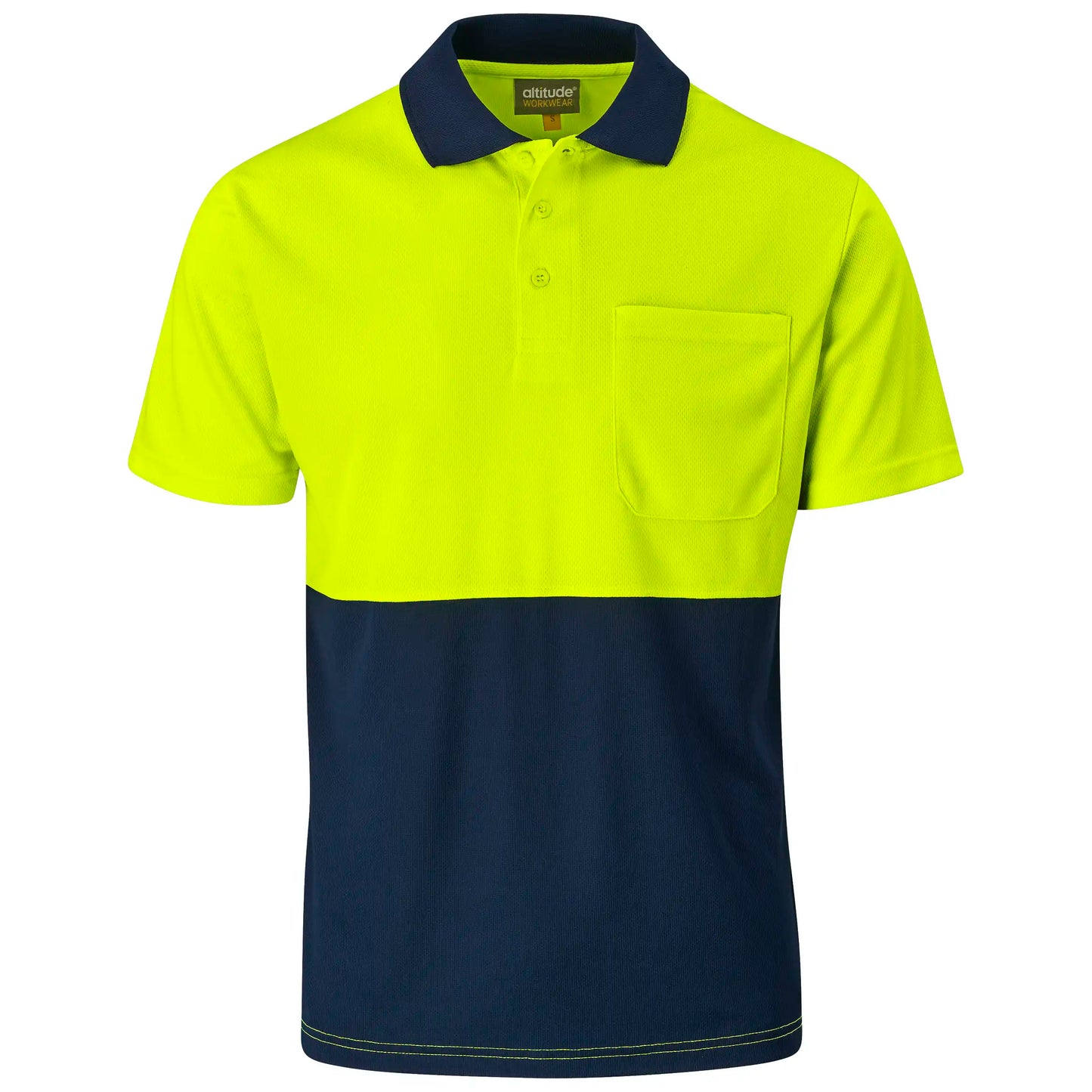 Inspector two-tone hi-viz golf shirt