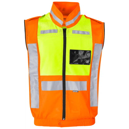 Metro two-tone hi-viz reflective zip-off jacket