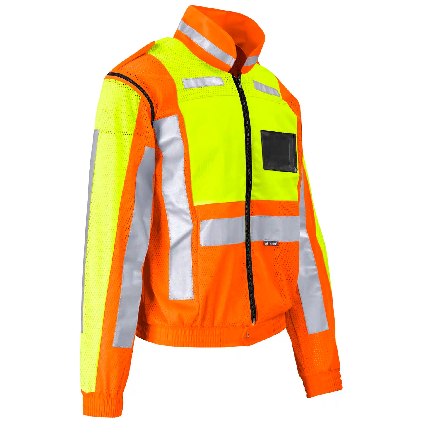 Metro two-tone hi-viz reflective zip-off jacket