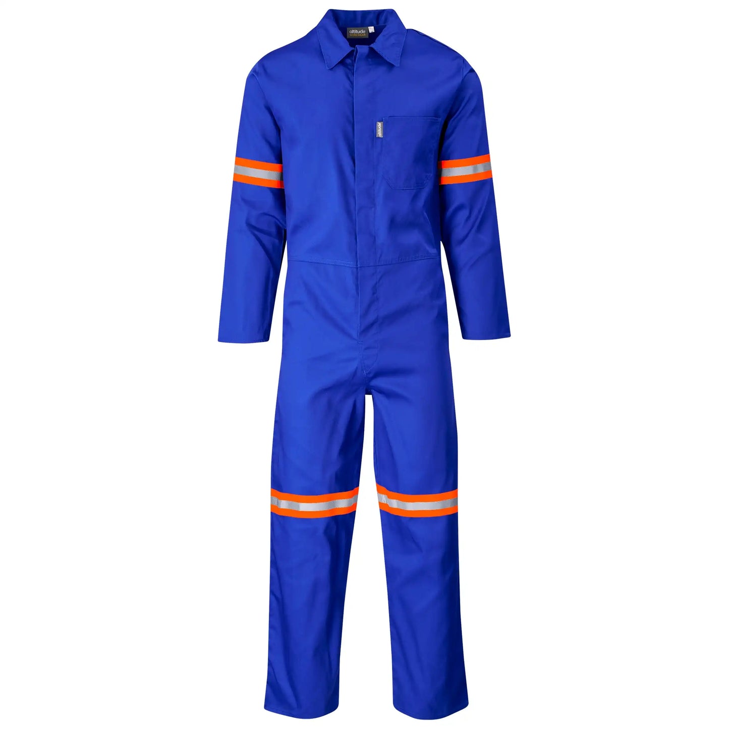 Safety polycotton boiler suit - reflective