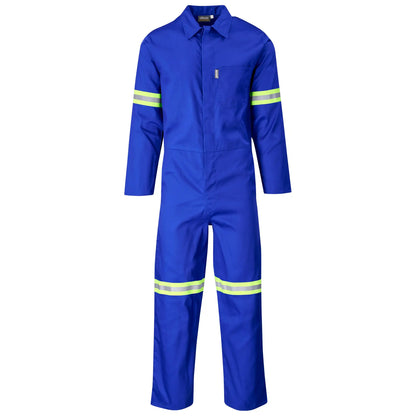 Safety polycotton boiler suit - reflective