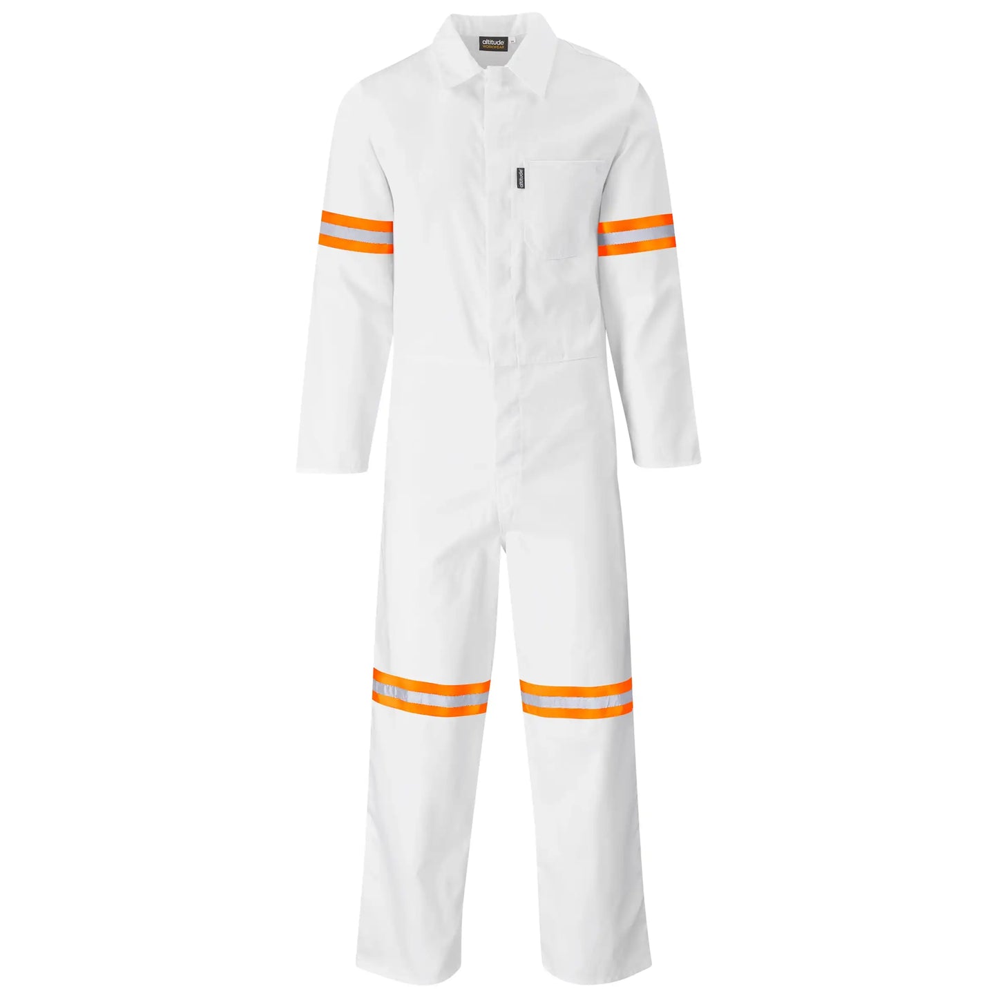 Safety polycotton boiler suit - reflective