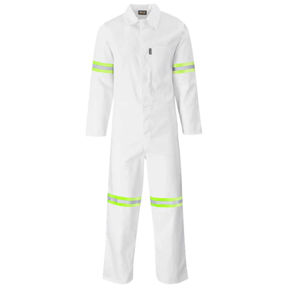 Safety polycotton boiler suit - reflective